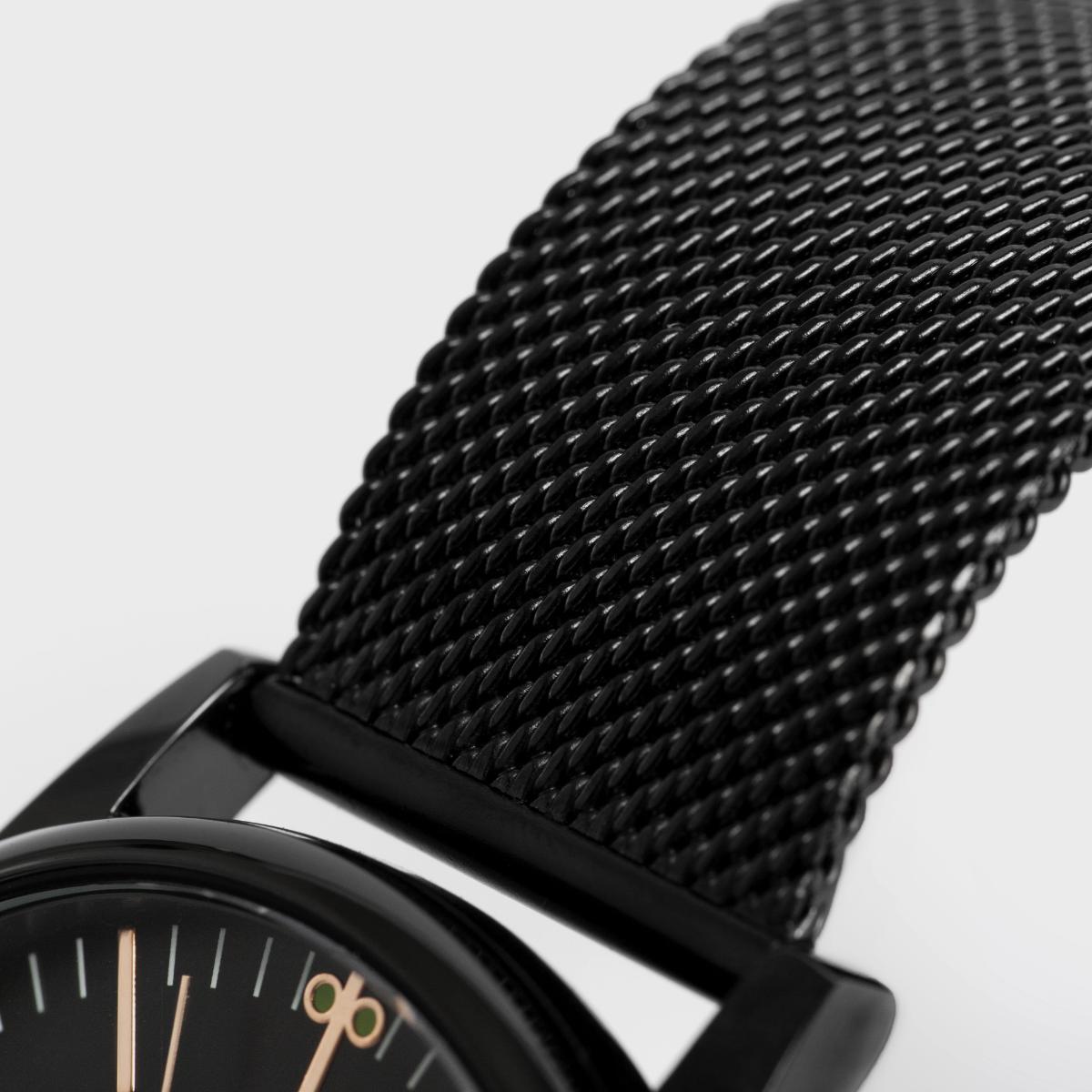 Men's steel mesh-belt watch