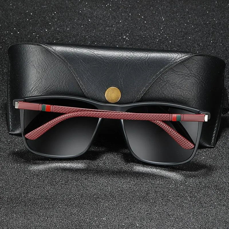 Luxury Vintage Square Polarized Sunglasses Men Women Fashion Travel